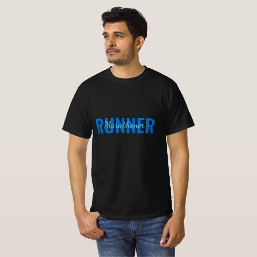 Personalisiert Marathon Runner T-Shirt (Vorne ganz)