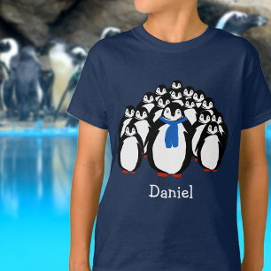 Personalisiert Marching Pinguine T-Shirt