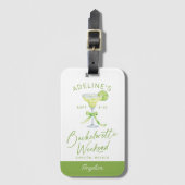 Personalisiert Margs Matrimony Bachelorette Weeken Gepäckanhänger (Vorderseite Vertikal)