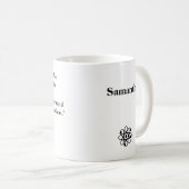 Personalisiert Marie Curie Zitat Kaffeetasse (VorderseiteRechts)