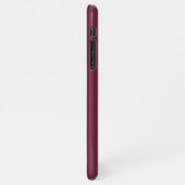 Personalisiert Maroon Berry Handgeschriebener HAUS iPhone Hülle (Linke Seite)