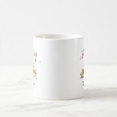 Personalisiert Marsala Pink Floral Bridesmaid Kaffeetasse (Mittel)