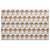 Personalisiert Marshmallow Camp Fire S'mores Smore Stoff (Fat Quarter (45,7 x 55,9 cm))