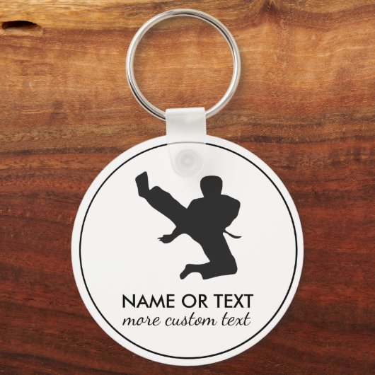 Personalisiert Martial Arts Karate Individuelle Na Schlüsselanhänger (Vorderseite)