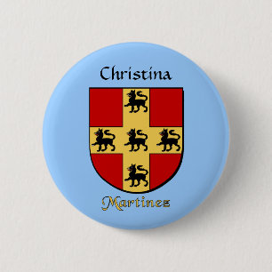 Personalisiert Martinez Historischer Schild Button