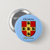 Personalisiert Martinez Historischer Schild Button (Vorne & Hinten)