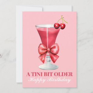 Personalisiert Martini Happy Birthday Card Karte
