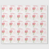 Personalisiert Mason Jar Brautparty Geschenkwrap Geschenkpapier (Flach)