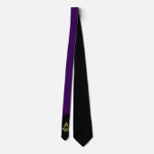 Personalisiert Masonic Necktie | Lila und Gold Krawatte (Rückseite)