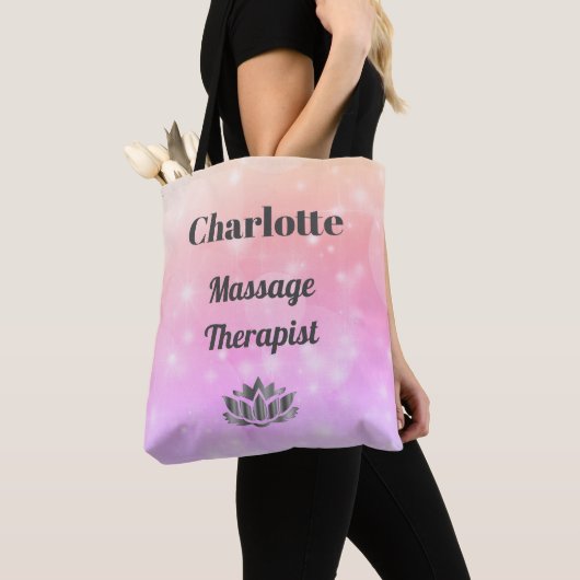 Personalisiert Massage Therapeut Pastelldesign Tasche (Von Nahem)