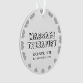 Personalisiert-Massage Therapist Ornament (Vorderseite)