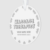 Personalisiert-Massage Therapist Ornament (Vorderseite)