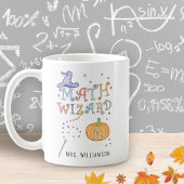 Personalisiert Mathe Wizard Pumpkin Pie Mathe Teac Kaffeetasse