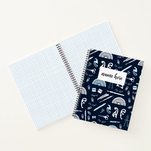 Personalisiert Mathematik Graph Paper-Notebook Notizblock (Innenseite)