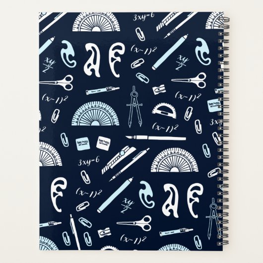 Personalisiert Mathematik Lehrer Planer Notebook (Rückseite)