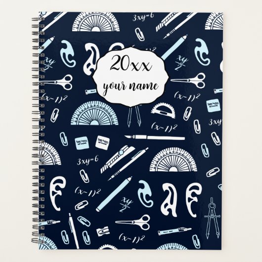 Personalisiert Mathematik Lehrer Planer Notebook (Vorderseite)