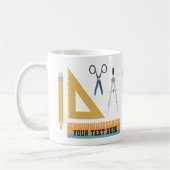 Personalisiert Mathematiklehrer - Geschenk Tasse (Links)