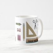 Personalisiert Mathematiklehrer - Geschenk Tasse (VorderseiteRechts)