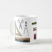 Personalisiert Mathematiklehrer - Geschenk Tasse (Vorderseite Links)