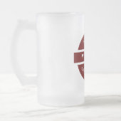 Personalisiert Mattglas Bierglas (Links)