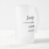 Personalisiert Mattglas Bierglas (VorderseiteRechts)