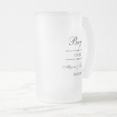 Personalisiert Mattglas Bierglas (VorderseiteRechts)