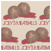Personalisiert Meatballs Italienisches Restaurant Stoff (Nahaufnahme)