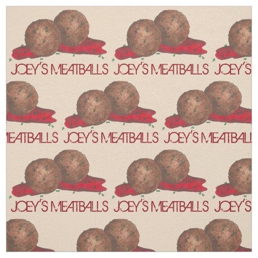 Personalisiert Meatballs Italienisches Restaurant Stoff (Muster)