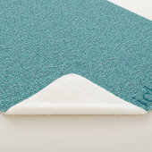 Personalisiert Med. Dunkles Aquamarin Sherpadecke (3/4)