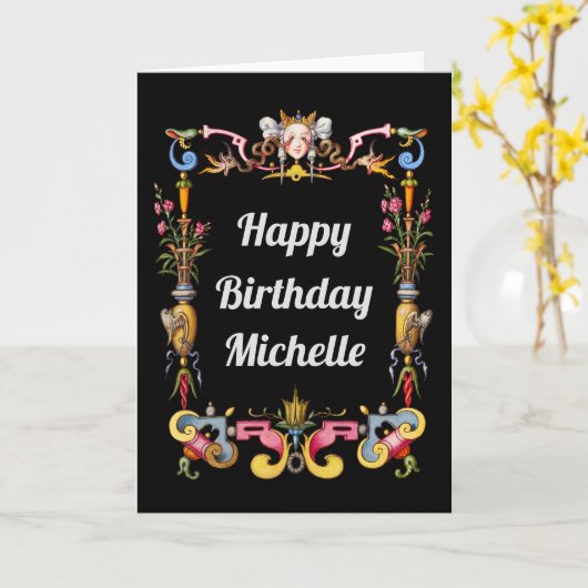 Personalisiert Medusa Birthday Karte (Gelbe Blume)