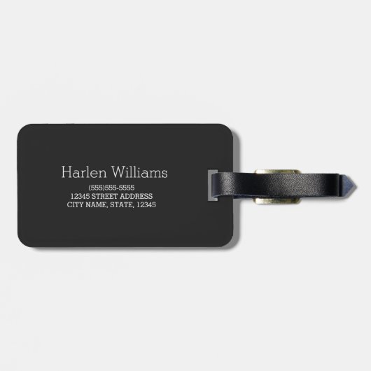 Personalisiert | Meeresleben Gepäckanhänger (Rückseite horizontal)