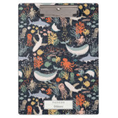 Personalisiert | Meeresleben Klemmbrett (Vorderseite)