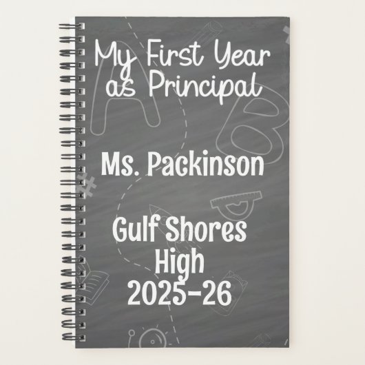 Personalisiert mein erstes Jahr als Hauptredner Planer (Vorderseite)