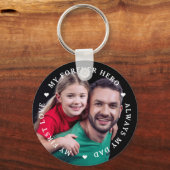 Personalisiert Mein erstes Liebe Forever Hero Vate Schlüsselanhänger (Vorderseite)