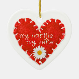Personalisiert Mein Hartjie Mein Liefie Applique H Keramik Ornament