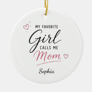 Personalisiert Mein Lieblingsmädchen nennt mich Mo Keramik Ornament