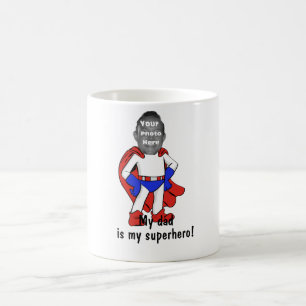 Personalisiert "mein Vater ist mein Superhero!" Kaffeetasse
