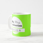 Personalisiert meine Abschluss-Tassen Kaffeetasse (Vorderseite Links)