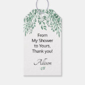 Personalisiert Meine Dusche zu Ihrer Artisan Soap Geschenkanhänger (Vorderseite)