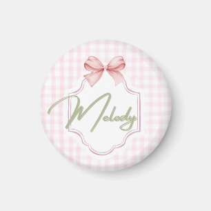 Personalisiert Melody Baby Girl Kinderzimmer Bow&G Magnet