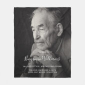 Personalisiert Memorial Foto Erinnerung Fleece Bla (Vorderseite)