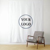 Personalisiert Men gibt Schwarz-Weiß-LOGO Wandteppich (Beispiel)