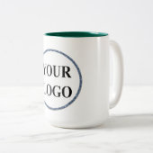 Personalisiert Men gibt Schwarz-Weiß-LOGO Zweifarbige Tasse (VorderseiteRechts)