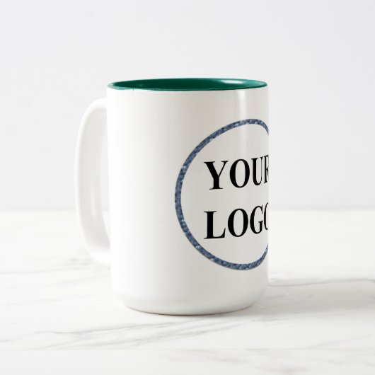 Personalisiert Men gibt Schwarz-Weiß-LOGO Zweifarbige Tasse (Vorderseite Links)