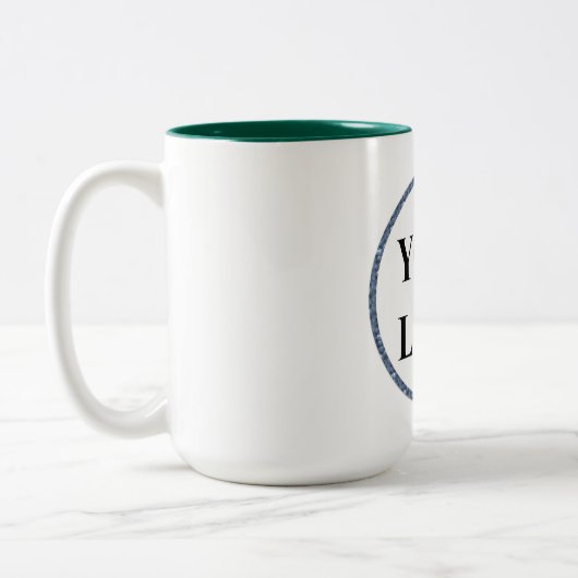 Personalisiert Men gibt Schwarz-Weiß-LOGO Zweifarbige Tasse (Links)