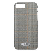 Personalisiert Mens Gray tweed Look Phonecase Case-Mate iPhone Hülle (Rückseite)