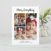 Personalisiert Meran Alles Familienurlaub Greet Feiertagskarte (Stehend Vorderseite)