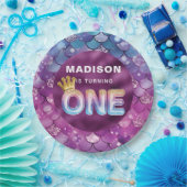 Personalisiert Mermaid Birthday Pink Pappteller (Party)