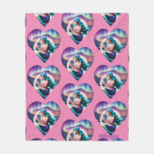 Personalisiert Mermaid Fleecedecke (Vorderseite)