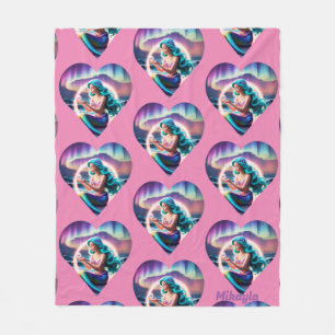 Personalisiert Mermaid Fleecedecke